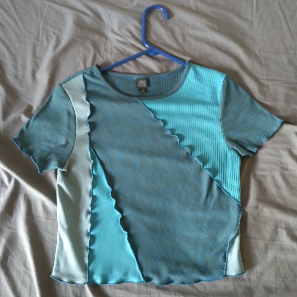 Wild Fable blue monocratic medium shirt